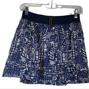 Hollister‎ Patterned Mini skirt Navy Blue Medium